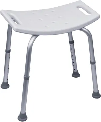 Image de Tabouret de douche - Hauteur réglable - Pieds antidérapants - Charge max. 120 kg
