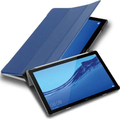 Produktbild von Cadorabo Hülle für Huawei MediaPad T5 10 (10.1 Zoll) Tablet Hülle in Blau Schutzhülle Etui Case Tasche Cover