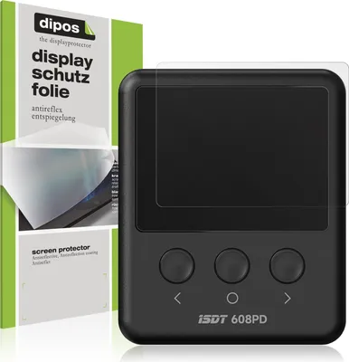 Produktbild von 2x Schutzfolie für ISDT 608PD matt Displayschutzfolie Folie Display Schutz dipos