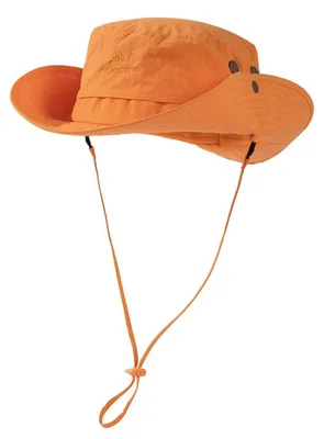 Immagine prodotto di Cappello da sole con ampia tesa, protezione UV 50+, impermeabile, con inserti in rete, taglia M-L, colore arancione