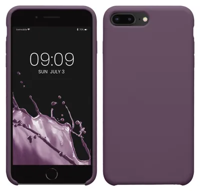 Produktbild von kwmobile Handyhülle für Apple iPhone 7 Plus / iPhone 8 Plus Hülle - Case Silikon - Kabelloses Laden - Schutzhülle Cover in Helle Iris