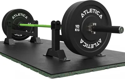 Produktbild von ATLETICA Deadlift Station | Multifunktionale Hantelablage | Bequemes Be- und Abladen der Stange | Gelenkschonendes Training | Kompakt & hochbelastbar
