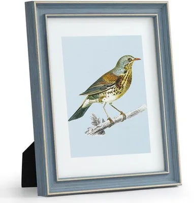 Productafbeelding van Vintage fotolijst - Retro fotolijst voor persoonlijke foto's - Blauw zeedesign - Decoratie voor elke gelegenheid - Geschikt voor volwasse