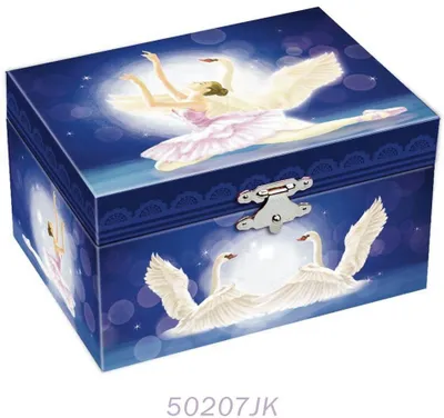 Produktbild von Harlekijn Schmuckkästchen Spieluhr Ballerina Schwäne Swan Lake 3+ Schmuckbox