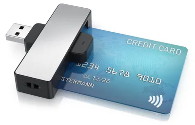 Produktbild von CSL Chipkartenleser USB-A, Smart Card Reader ohne eigenes PIN-Pad, ISO 7816 Klasse A, B und C, Protokolle T0 und T1, bis 420 KB/s, für Windows 10 und 11 sowie Android, schwarz