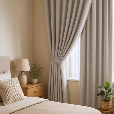 Produktbild von Beige Vorhang Schärpe 8x140cm elegantes Interieur Akzent HOLD