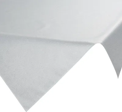Produktbild von EUROFIRANY Tischdecke Mitteldecke 85 x 85 cm weiß Tischtuch mit silbernem Faden