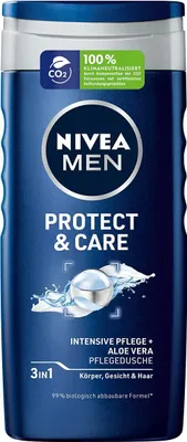 Produktbild von Nivea Men - Dusche Protect&Care 3in1 - 250ml - blaue Flasche