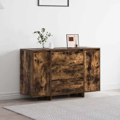 Zdjęcie produktu dla Komoda vidaXL z dębu wędzonego 120 x 41 x 75 cm z płyt drewnopochodnych