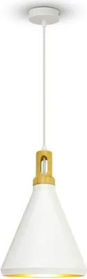 Immagine prodotto di Lampada a sospensione VT-7525 bianca 1xE27x60W in metallo, dimensioni: 120x25x25 cm, IP20, V-TAC