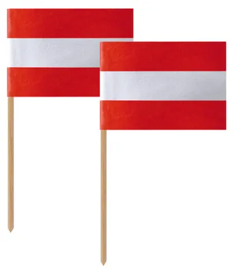 Produktbild von 500x Fahnenpicker "Österreich" 6.8cm