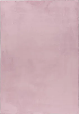 Image de Teppium Tapis Rabbit 80x250 cm Rose Poils Longs Shaggy Doux Effet Fourrure Synthétique Uni pour Couloir Salon Chambre