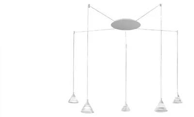 Produktbild von Zeitgenössische Kabelaufhängung Cony Metall Weiß Led 35W