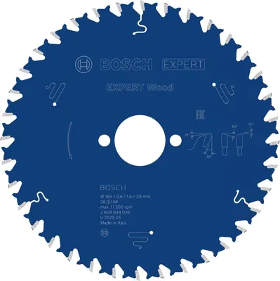 Productafbeelding van EXPERT Houtzaagblad, 165x2,6/1,6x30 mm, Z36