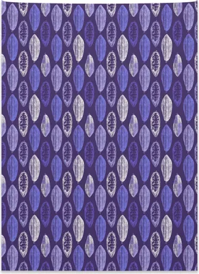 Produktbild von Abakuhaus Kakao Wandteppich, Hand gezeichnete Bohnen Grungy Look aus Weiches Mikrofaser Stoff Kein Verblassen Klare Farben Waschbar, 110 x 150 cm, Schokolade und Weiß