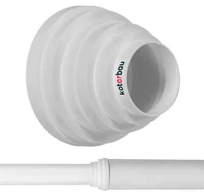 Obrázek produktu pro Univerzální redukce pro ventilační systémy, plastové potrubí, průměr 80-160 mm