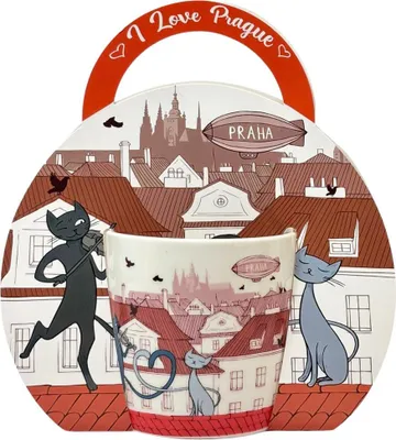 Immagine prodotto di GiftyCity Tazza 250 ml, Gatti in città