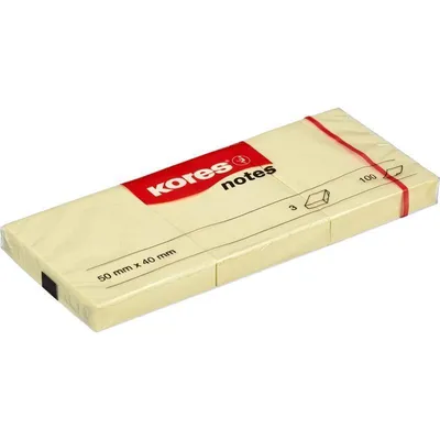 Obrázek produktu pro Kores N46050, Další, Žlutá, Papír, 50 mm, 40 mm