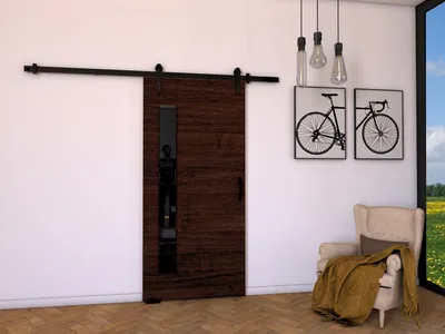 Produktbild von Innentür zur Wand BUSHLAND 7 - 106 cm, Wenge