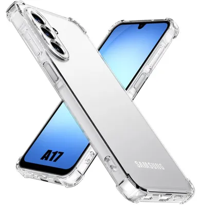 Image de Coque pour Samsung Galaxy A17 4G/5G, Silicone Antichoc Anti-Rayures Transparent Slim Coins Renforcés