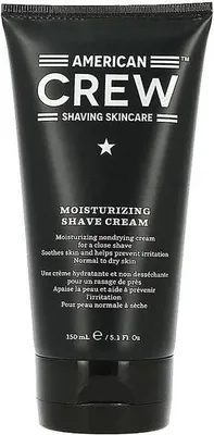 Produktbild von American Crew MOISTURIZING SHAVE CREAM, Rasierschaum, Männer, trockene Haut, normale Haut, 150 ml, Anti-Reizung, Feuchtigkeitsspendend, Schutz, Tube
