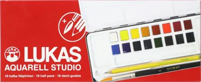 Obrázok produktu pre Lukas Aquarell Studio Metal Box Sada akvarelových farieb 16 ks