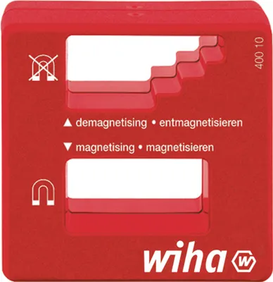 Produktbild von WIHA Magnetisierungs-/Entmagnetisierungswerkzeug, für Schraubendreher und andere Werkzeuge, rot