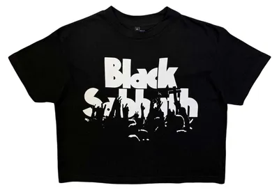 Produktbild von Black Sabbath - "California Audience" Kurzes Top für Damen RO17040 (L) (Schwarz), KI-generiertes Bild