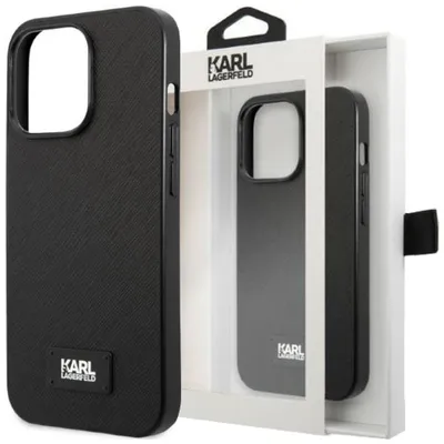 Produktbild von Etui Karl Lagerfeld Klhcp13Xsfmp2K Na Iphone 13 Pro Max Hardcase - Czarne Saffiano Plaque