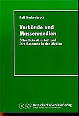 Obrázek produktu pro Verbände und Massenmedien