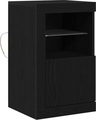 Produktbild von vidaXL LED-Sideboard Schwarz Eichen-Optik 41 x 37 x 67 cm