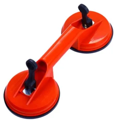 Productafbeelding van INF Sací beugel voor glas, model DUO, ABS, 34,50 cm, geschikt voor het bevestigen van ramen, spiegels en aanrechtbladen