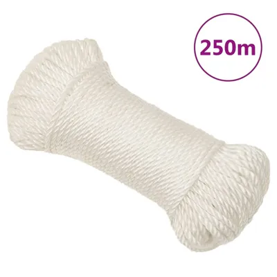 Immagine prodotto di vidaXL Corda da lavoro bianca 6 mm 250 m in polipropilene