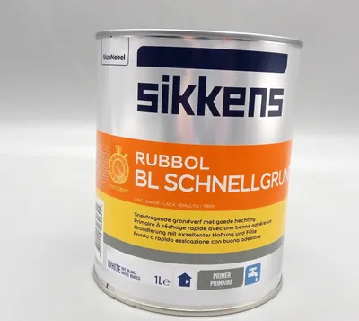 Produktbild von Sikkens Rubbol BL Schnellgrund, Weiß, White, Auf Wasserbasis, Matte Oberfläche, 10 m²/L, 6 h