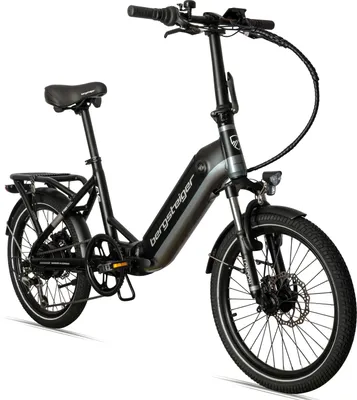 Produktbild von Bergsteiger London 20 Zoll E-Bike Klapprad mit 250 Watt Motor, Scheibenbremsen, Aluminium Ebike für Damen & Herren, Farbdisplay, Elektrofahrrad mit Shimano 7 Gang-Schaltung