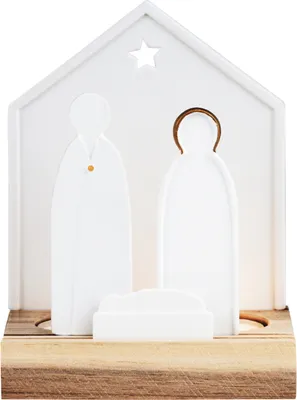 Obrázok produktu pre Kolesá Svetelný objekt Malý betlehem 12x8x16 cm