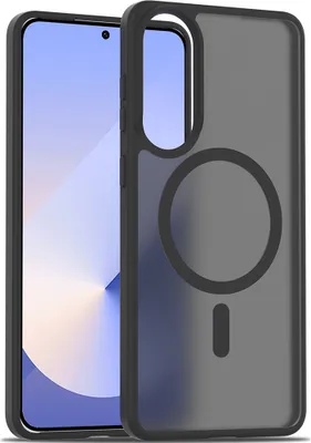 Produktbild von Magnetisch Hülle für Samsung Galaxy S25 Edge, Kompatibel mit MagSafe, Transluzente Matt Rückseite Stoßfeste Handyhülle Schwarz