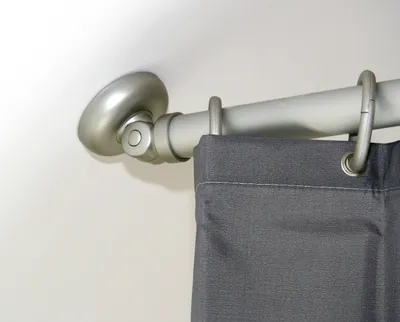 Produktbild von Chrom Eloxiert Matt Schrägwand Adapter Schrägwandhalter Ø28 Duschvorhangstange Winkelstange Dach