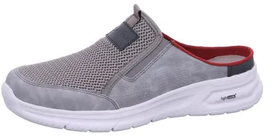 Produktbild von Rieker Herren Pantolette Clog aus Textil mit ultraleichter Sohle B7390, Größe:46 EU, Farbe:Grau