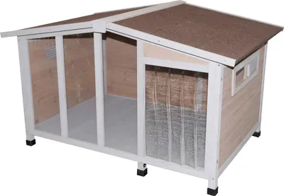 Produktbild von KERBL Hundehütte Overview Hundehaus Schwingtüre Hundebereich 81334