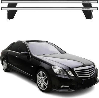 Produktbild von Menabo Dachträger für Mercedes E Klasse W212 Limo 2009-2013 75kg Alu Silber 2x