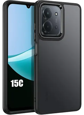 Image de Coque pour Xiaomi Redmi 15C 4G/5G, Protection Hybride Anti-Rayures Antichoc Rigide - Noir