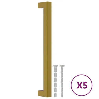 Produktbild von Möbelgriffe 5 Stk. Golden 192 mm Edelstahl