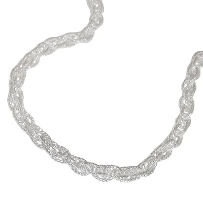 Produktbild von Kette 3mm Doppelankerkette Silber 925 50cm silber 3mm