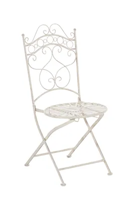 Produktbild von CLP Stuhl Indra handgefertigter Gartenstuhl aus Eisen antik-creme