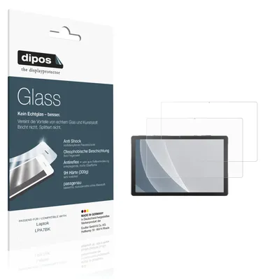 Produktbild von 2x Schutzfolie für Laptok LPA7BK matt - Anti-Shock 9H Folie dipos Glass Kunststoffglas