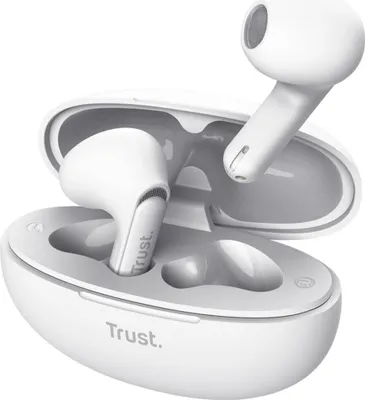 Produktbild von Trust Yavi, True Wireless Stereo (TWS), 20 - 20000 Hz, Anrufe/Musik, 36 g, Kopfhörer, Weiß