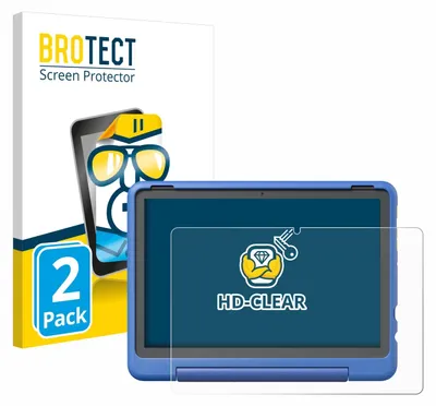 Produktbild von 2x Für Amazon Fire HD 10 Kids Pro 2023 Schutzfolie BROTECT Displayschutz Display Schutz Folie Klar Transparent