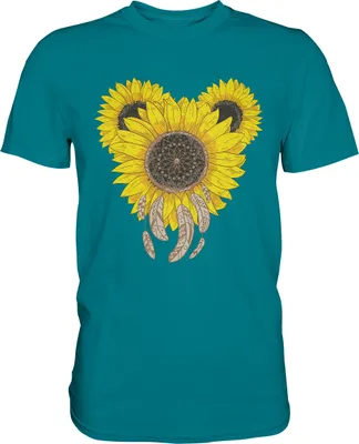 Produktbild von Sonnenblumen Gärtner Shirt Garten Motiv – Diva Blue / S