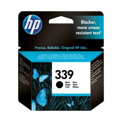 Zdjęcie produktu dla HP 339 oryginalny wkład atramentowy czarny, Standardowa wydajność, Czarny, Tusz na bazie pigmentu, 1 szt., 860 stron(y)